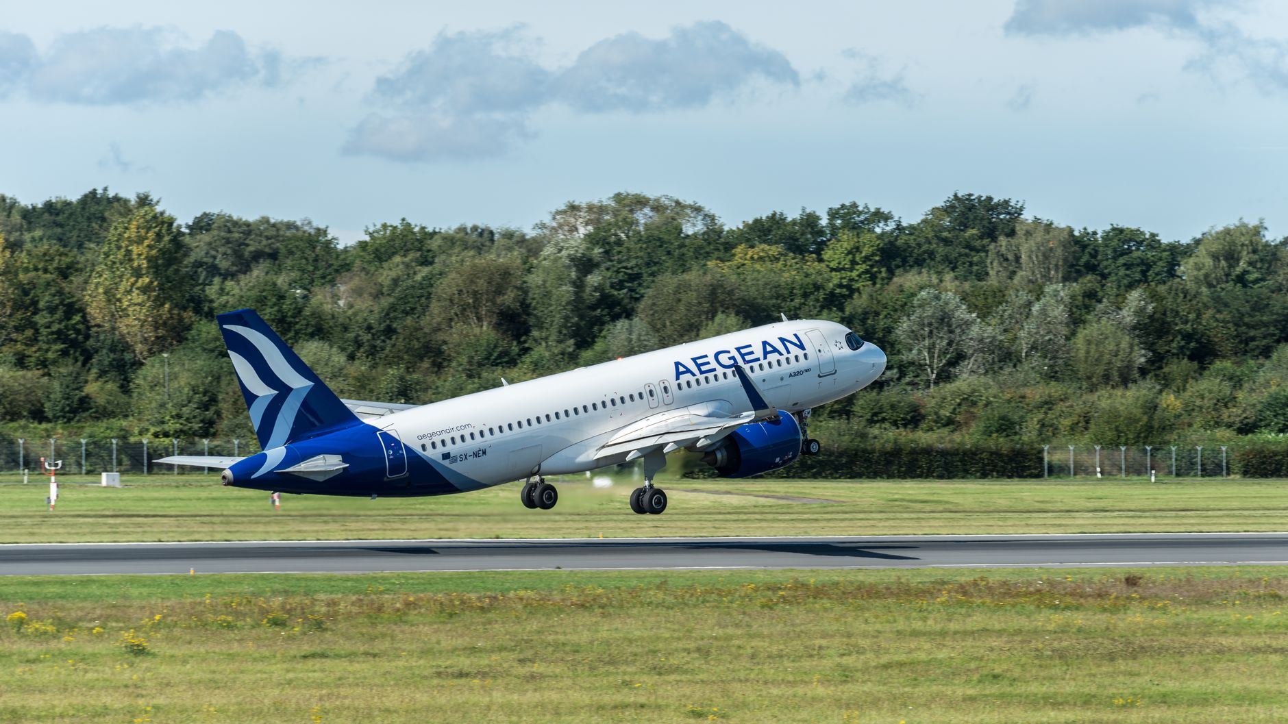 Vliegtuig van Aegean Airlines