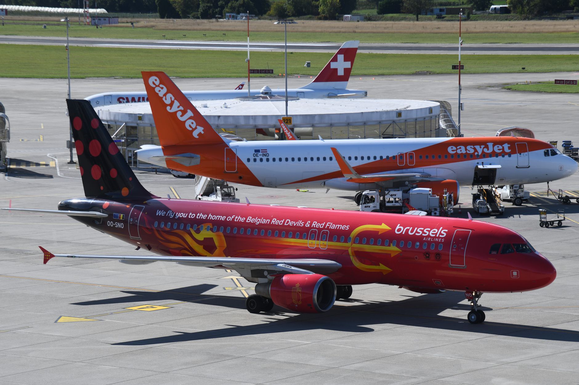 Vliegtuig van Brussels Airlines