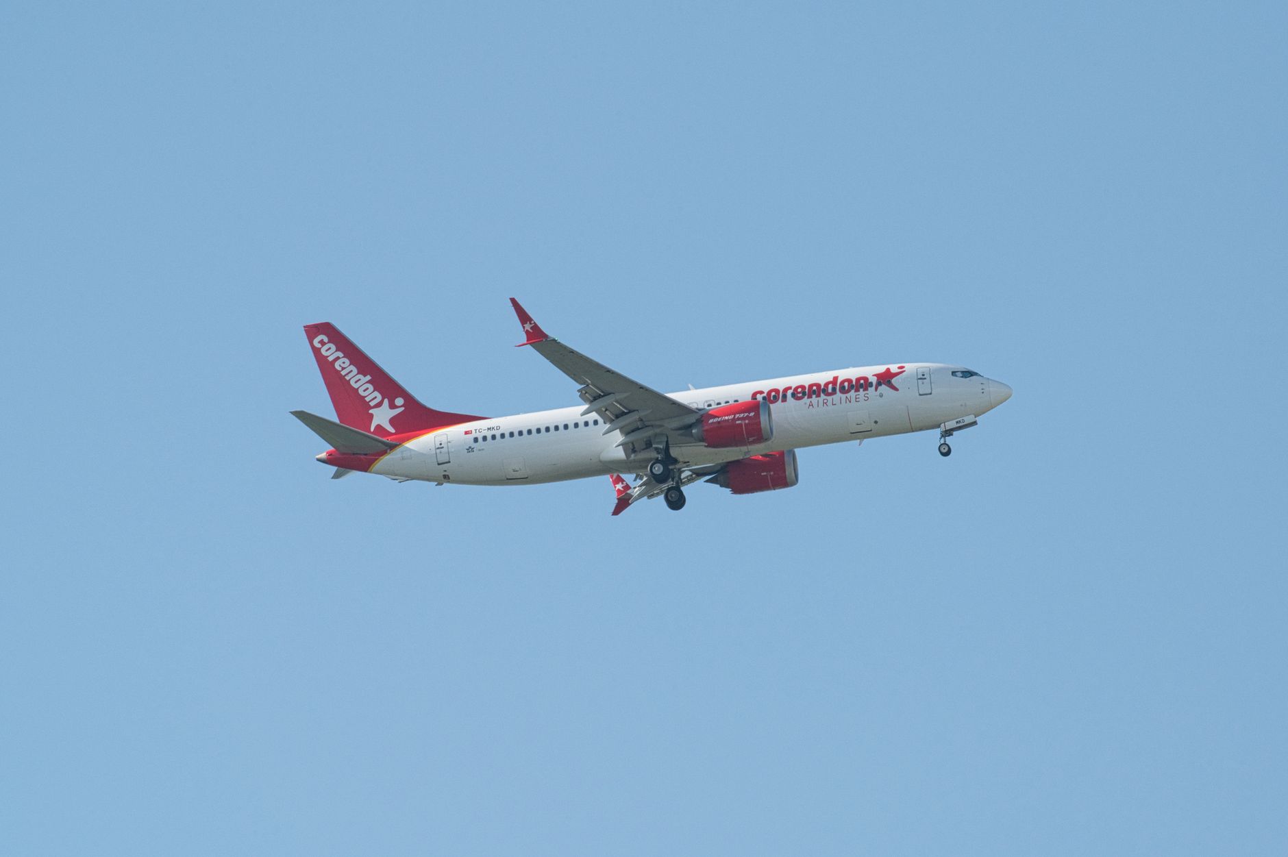 Vliegtuig van Corendon Dutch Airlines