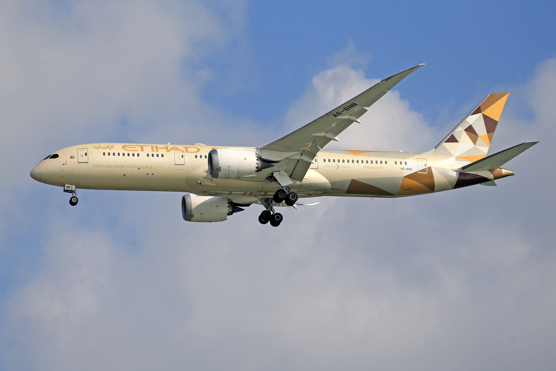 Vliegtuig van Etihad Airways
