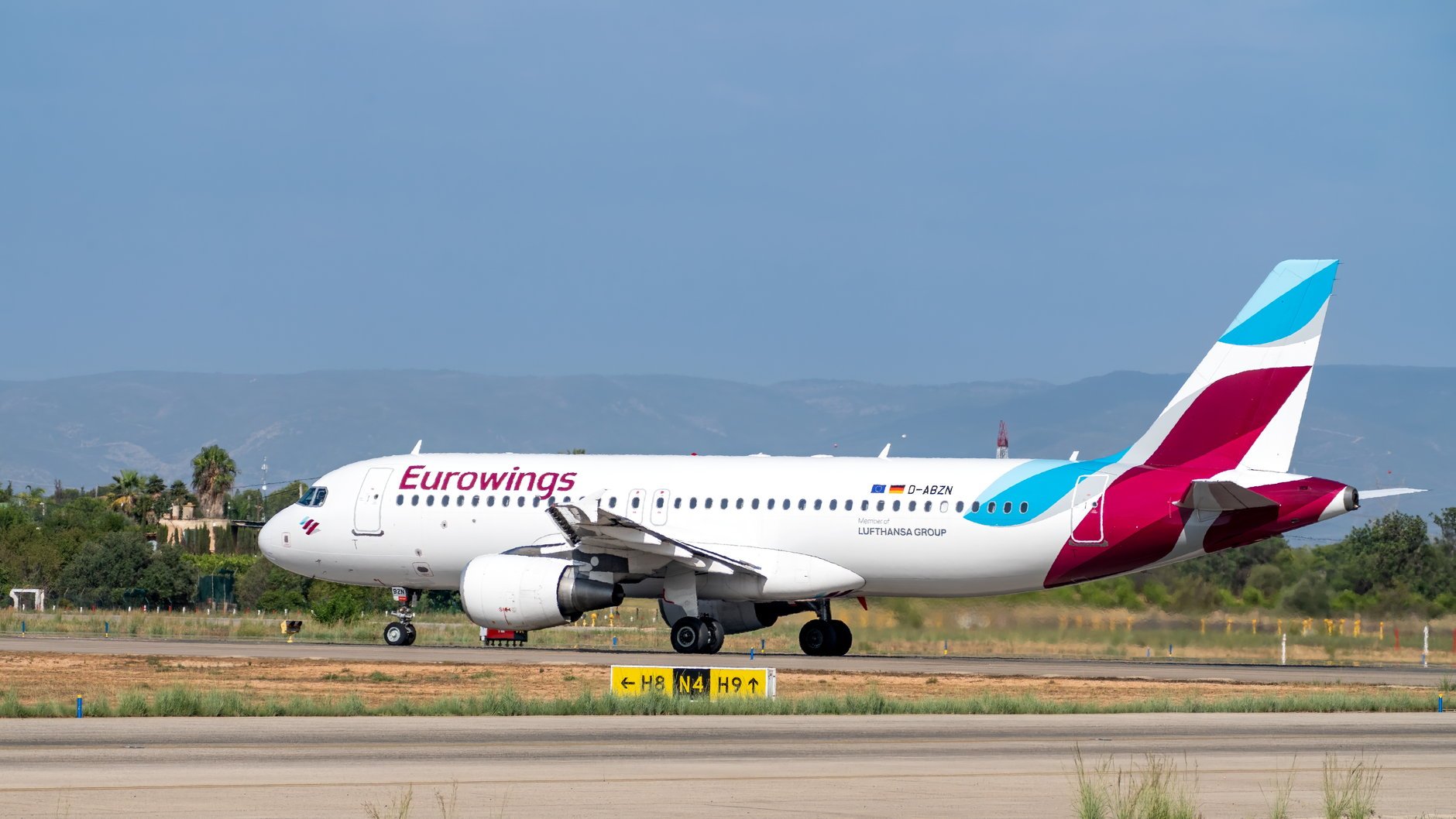 Vliegtuig van Eurowings