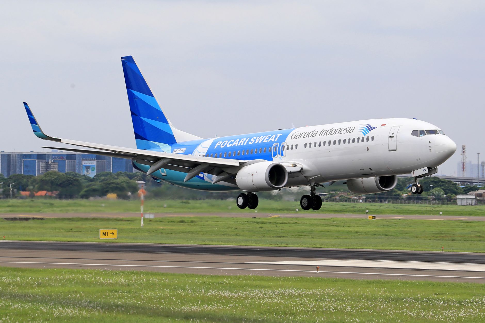 Vliegtuig van Garuda Indonesia