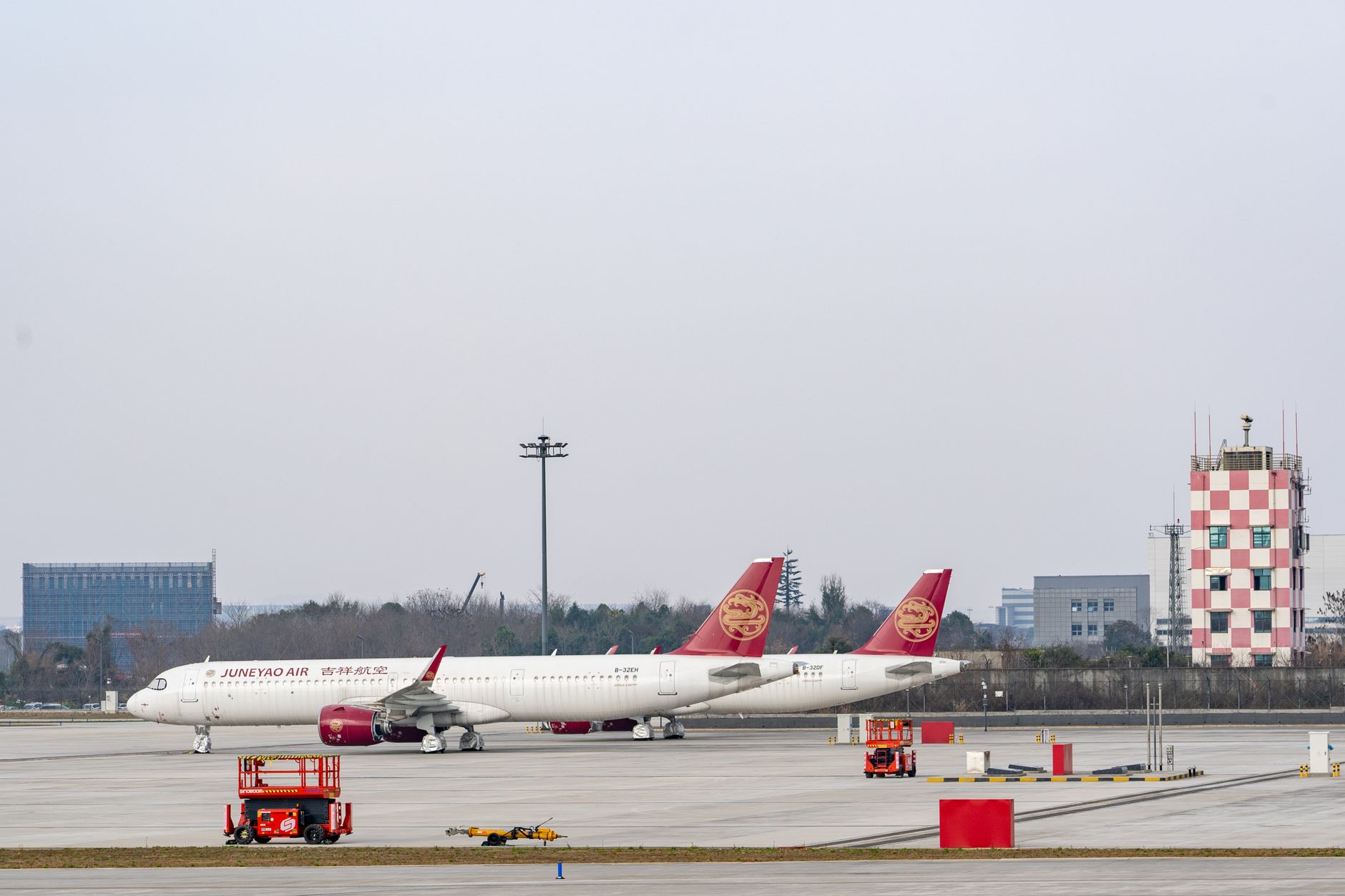 Vliegtuig van Juneyao Airlines