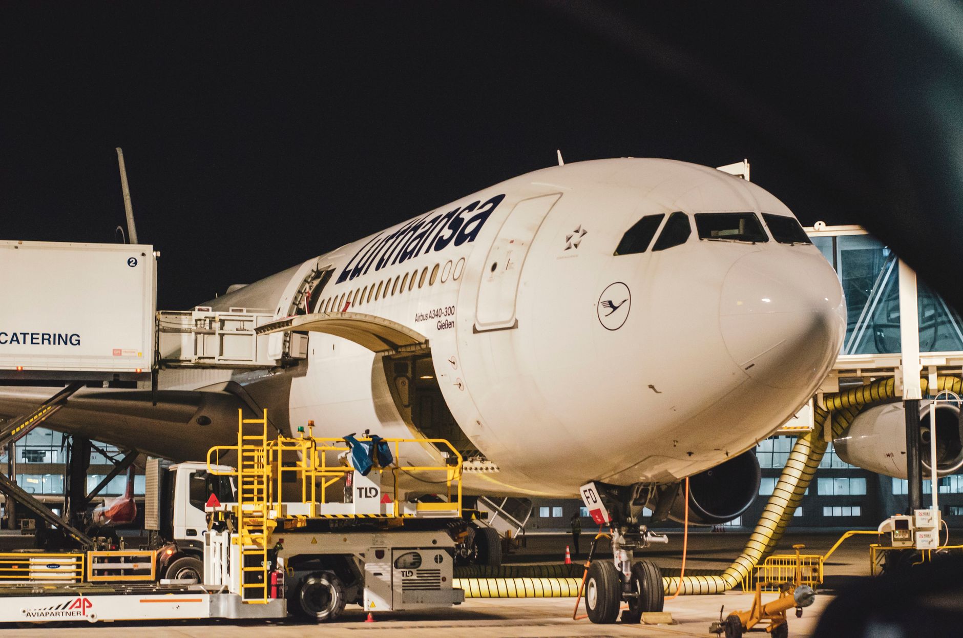 Vliegtuig van Lufthansa