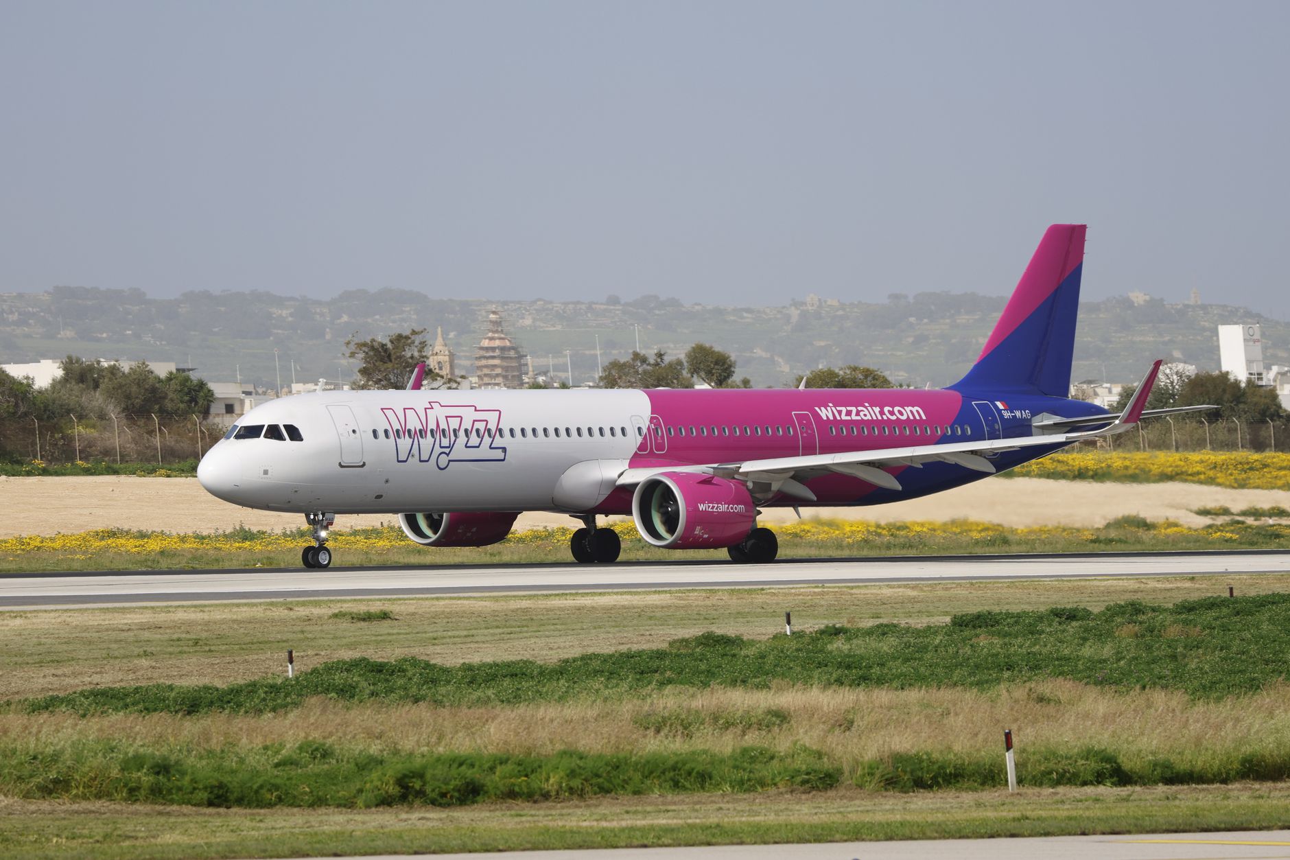 Vliegtuig van Wizz Air